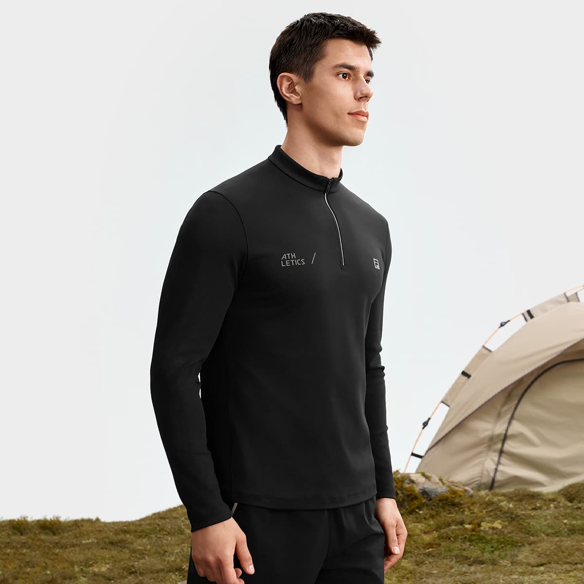 Футболка FILA Темно-черные Мужские T-рубашки - изображение 6