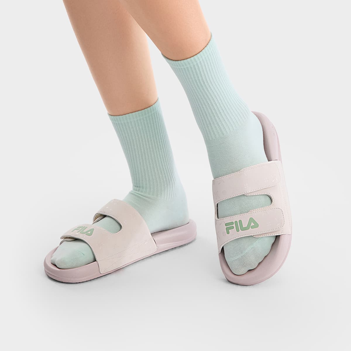 Сандалии FILA DRIFTER 2 Шлепанцы Женские Пергаментный Бумага Порошок - изображение 7