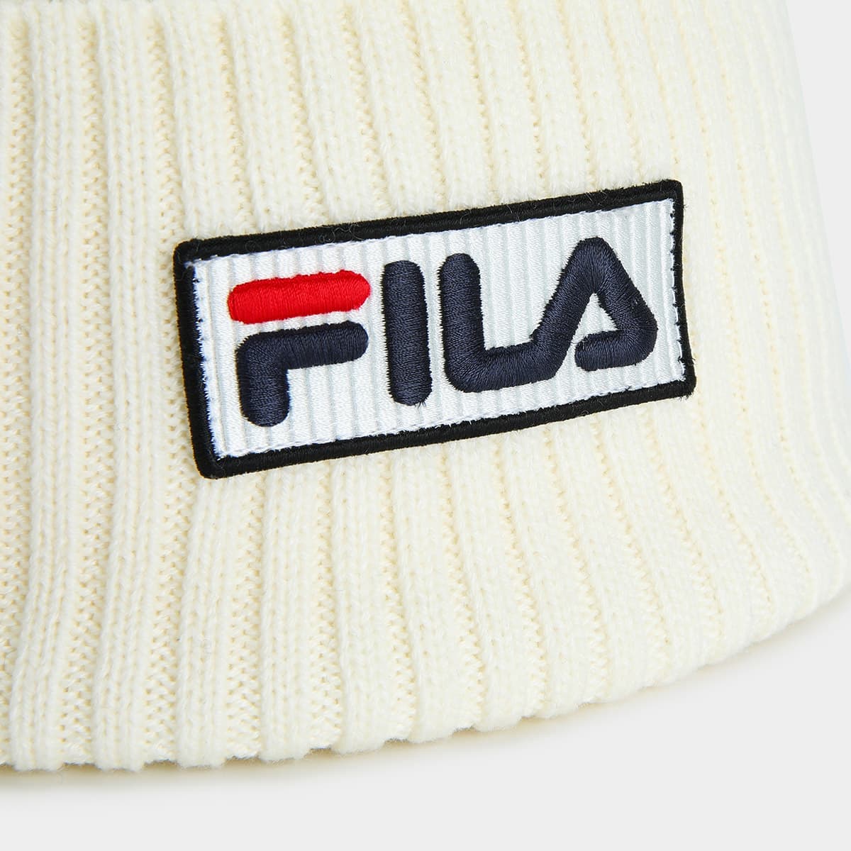Шапка FILA Акриловая овечья шерсть шерсть полиэстеровое волокно шапка-бини унисекс облачно-белый - изображение 4