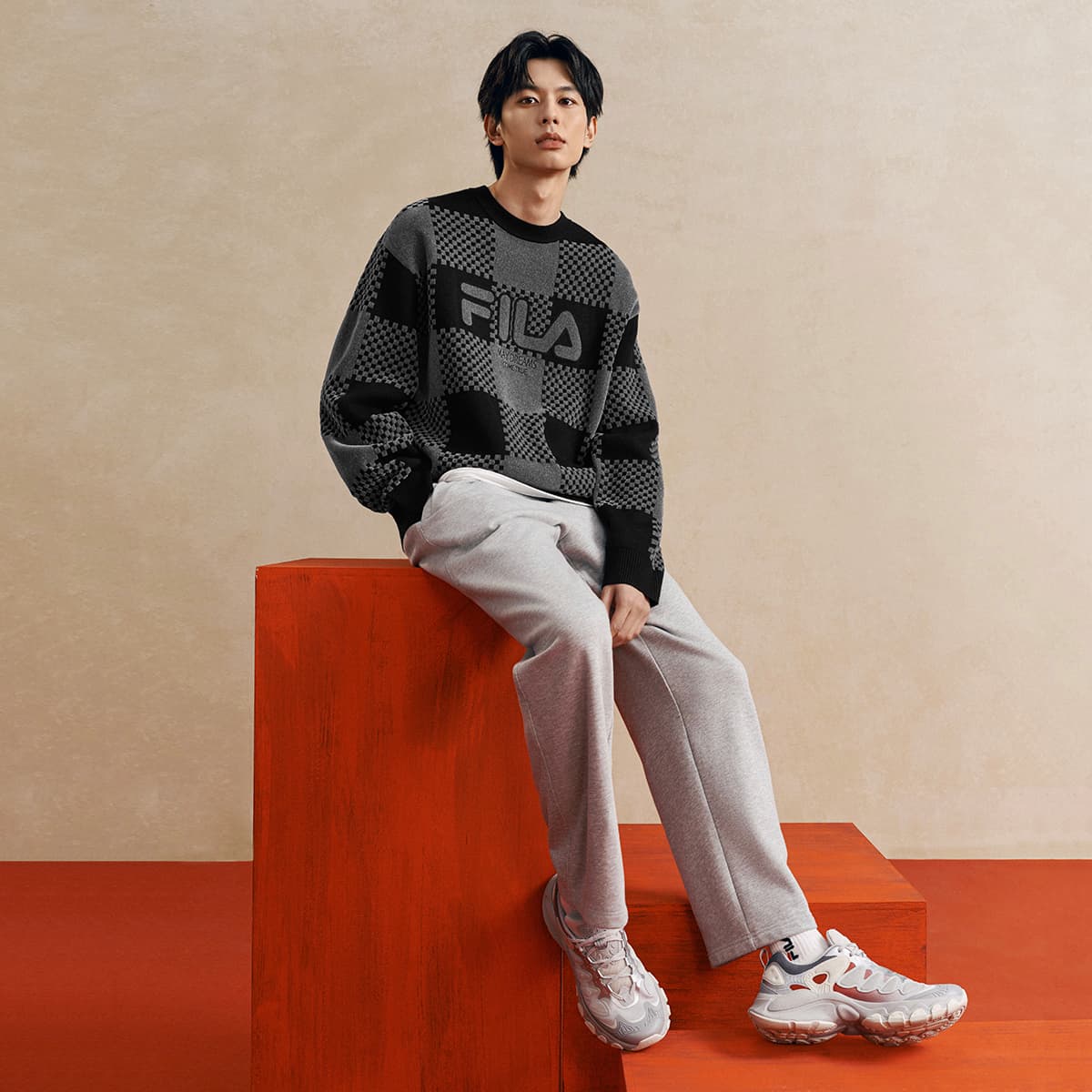 Кофта FILA ORIGINALE Свитер Унисекс Черный - изображение 6