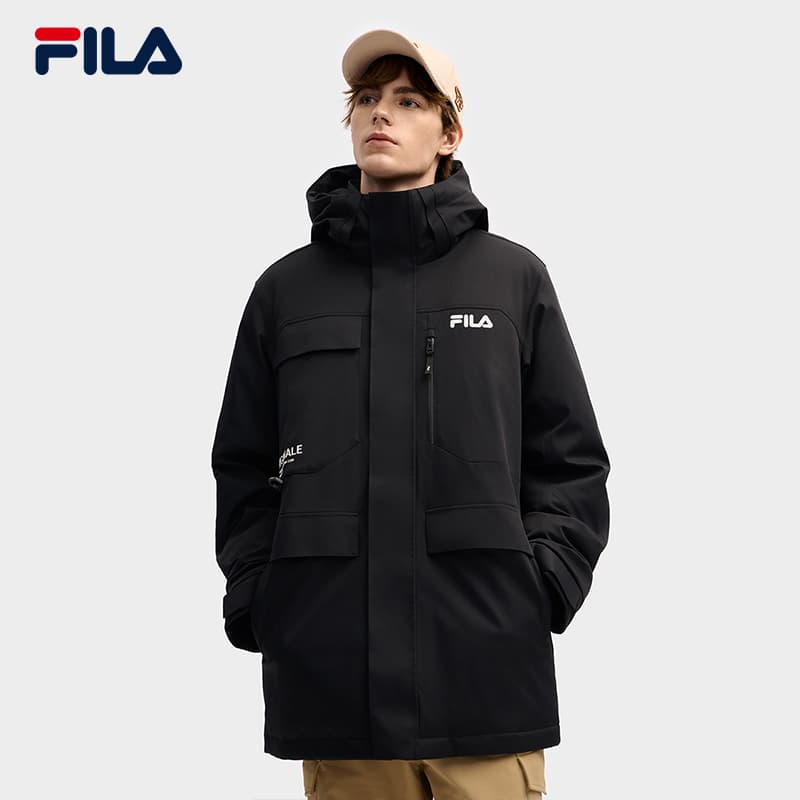 Зимняя куртка FILA ORIGINALE Пуховик Мужской Глубокий черный - изображение 3
