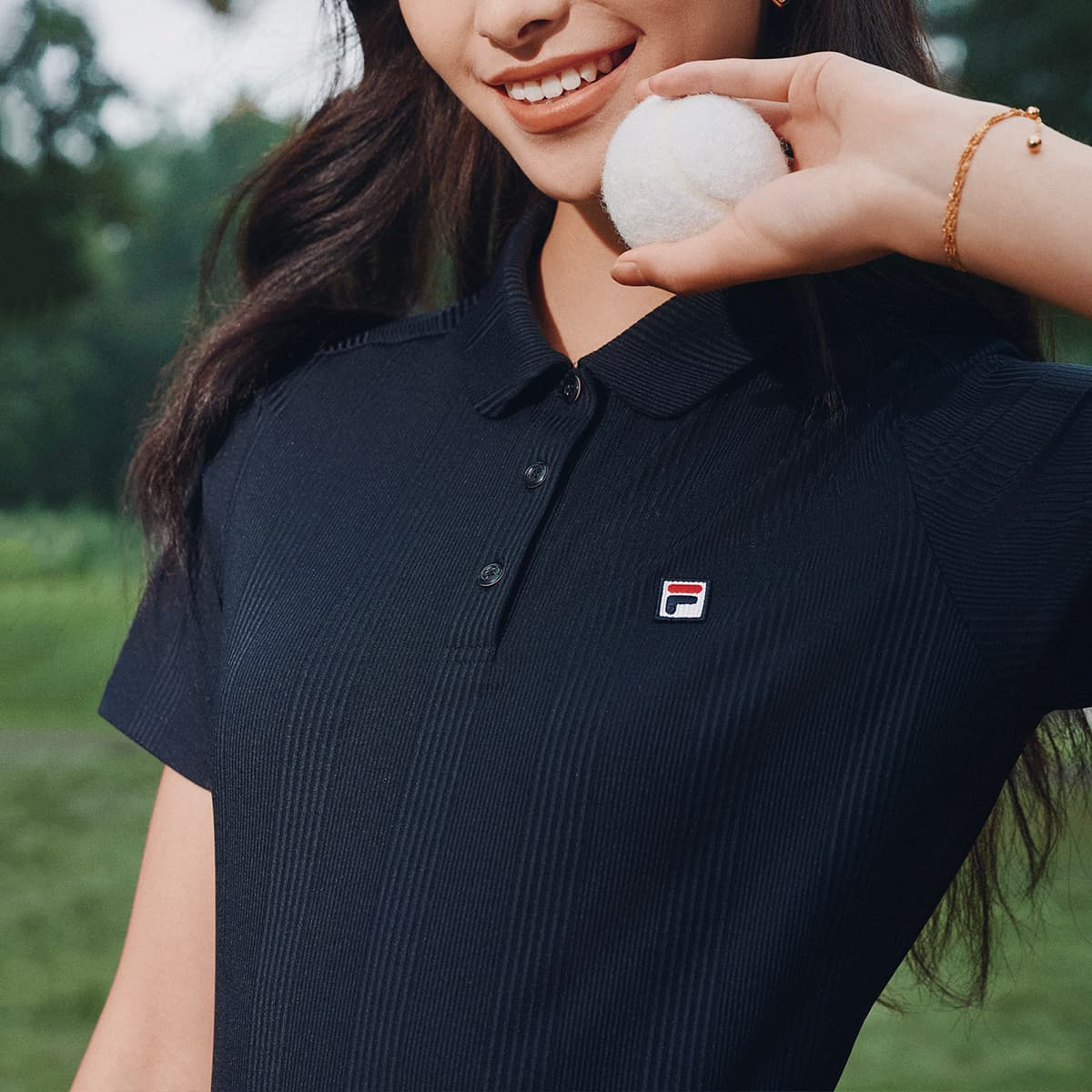 FILA Теннис Поло Женское Темно-Черное - изображение 8