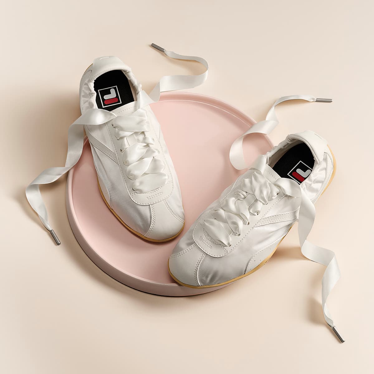 Кроссовки FILA Износостойкая Легкая Низкий Верх Повседневная Обувь Женская Белая Marshmallow - изображение 7