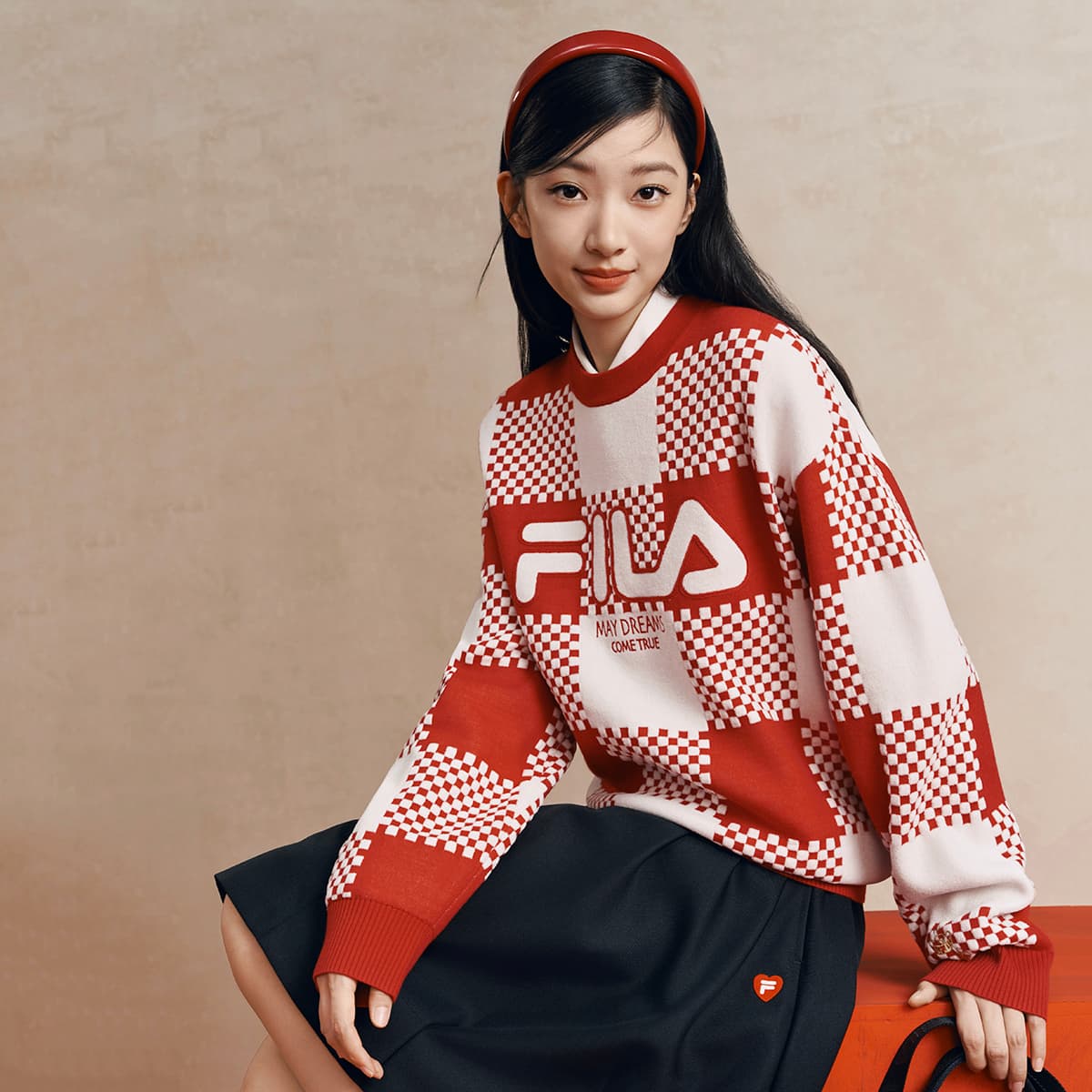 Кофта FILA ORIGINALE Свитер Унисекс Красный - изображение 3