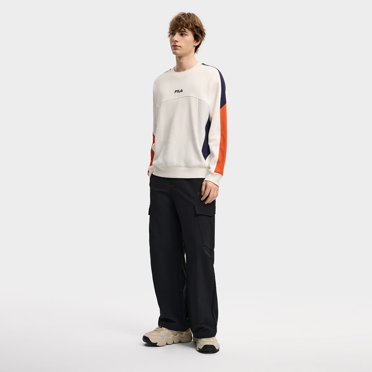 Штаны FILA ORIGINALE Повседневные брюки Мужские Глубокий черный - изображение 3