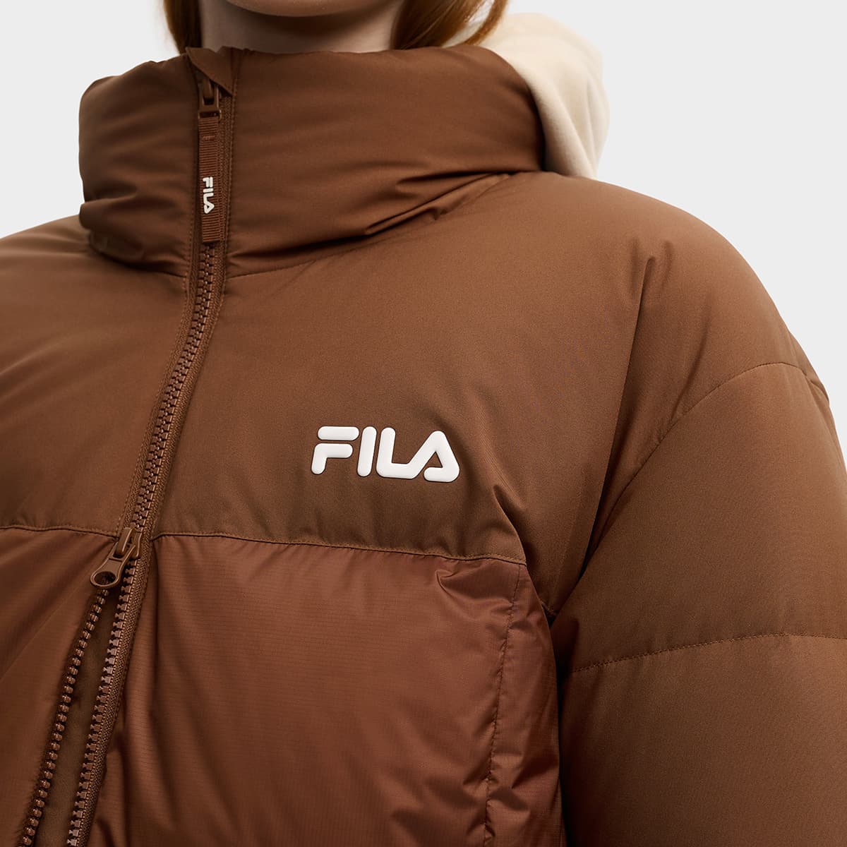 Пуховик FILA Пуховик Женские Мулан Коричневый - изображение 7