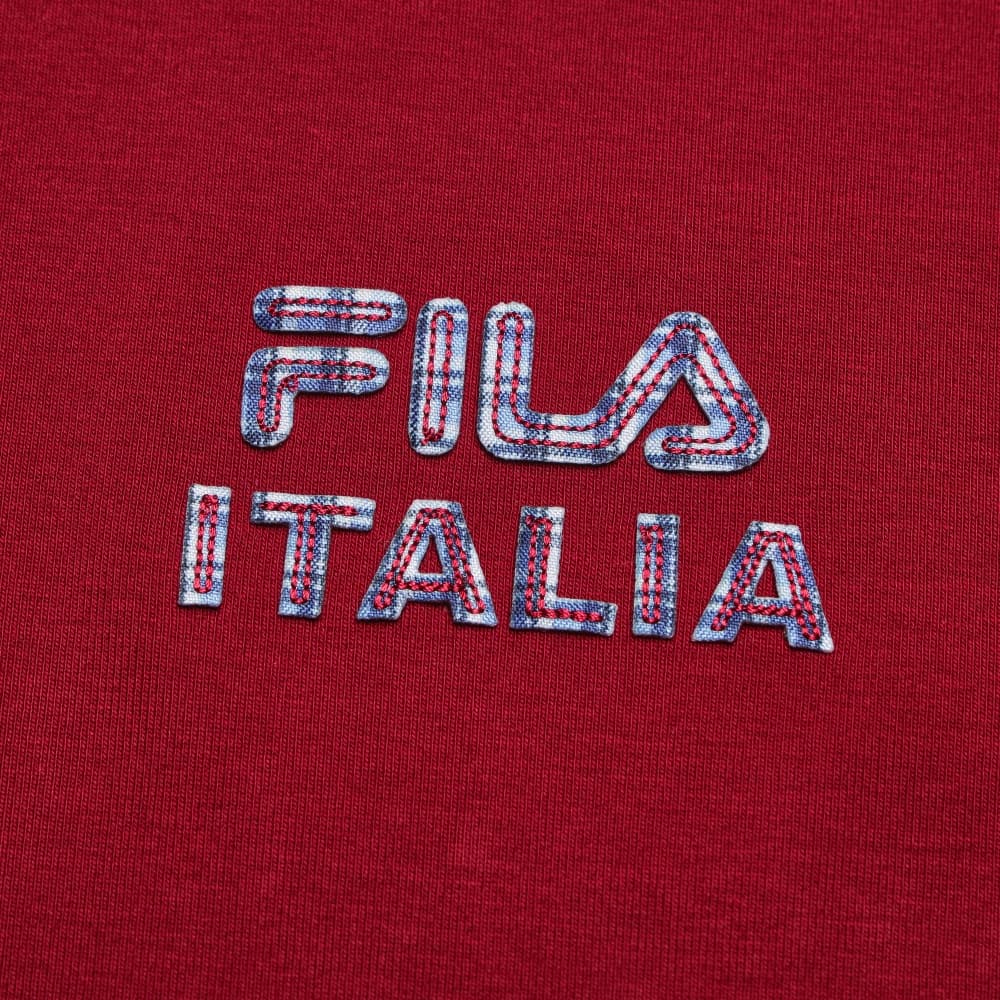 Футболка Fila Heritage T-Shirt Женская Прекрасный Мир Красный - изображение 3