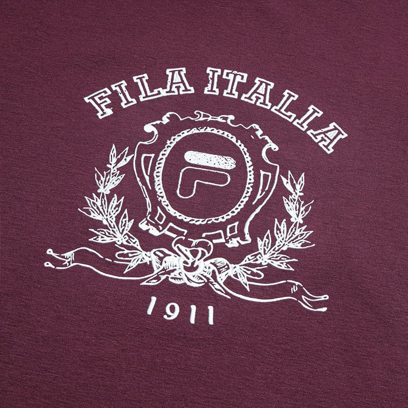 Кофта FILA Свитшот Мужской Темно-фиолетовый Закат - изображение 5