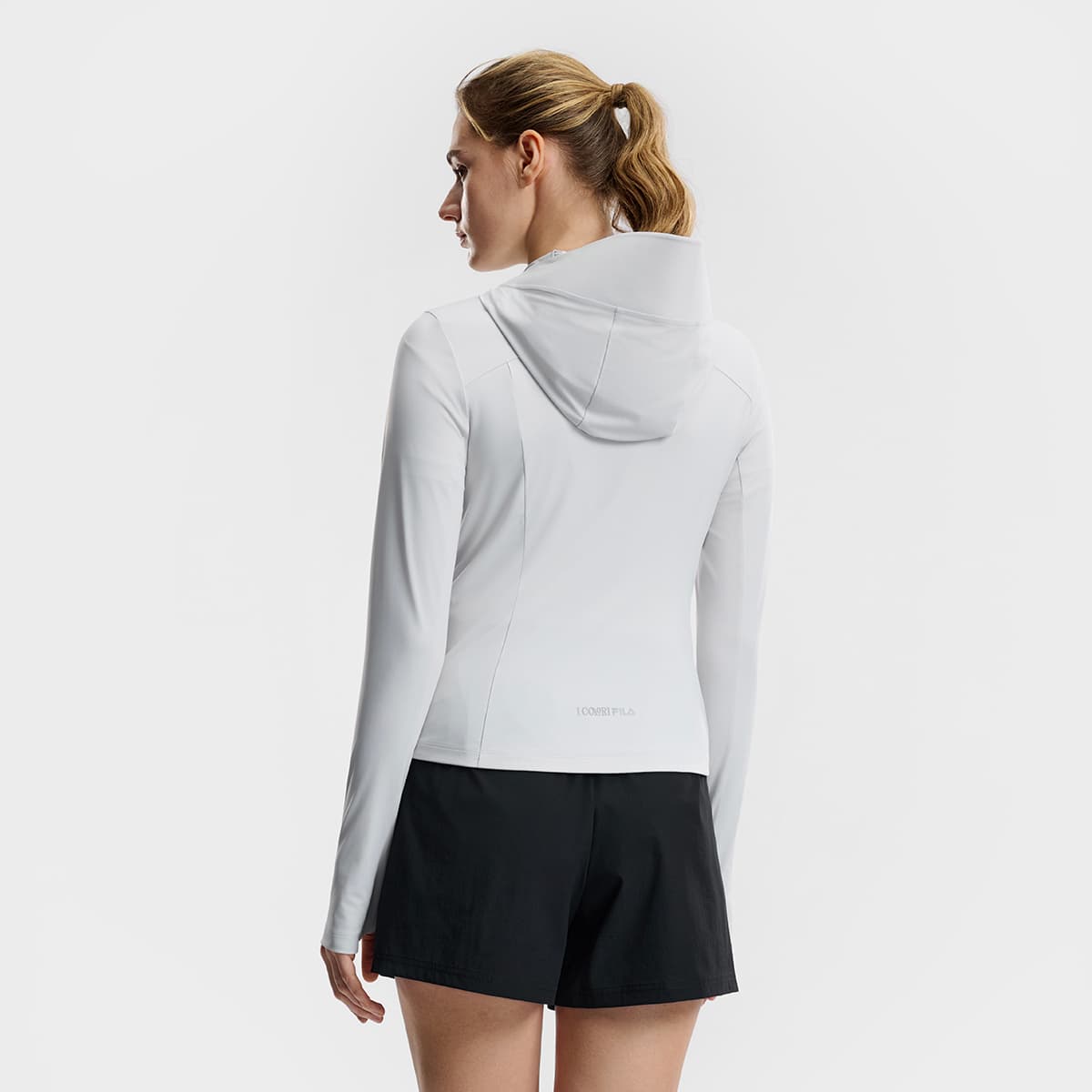 Куртка FILA Фитнес Куртка Женская Водяной Голубой Серый - изображение 5