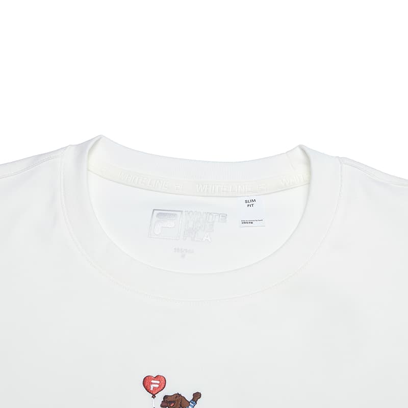 Футболка FILA ORIGINALE Cloud White WT Женские T-рубашки - изображение 3