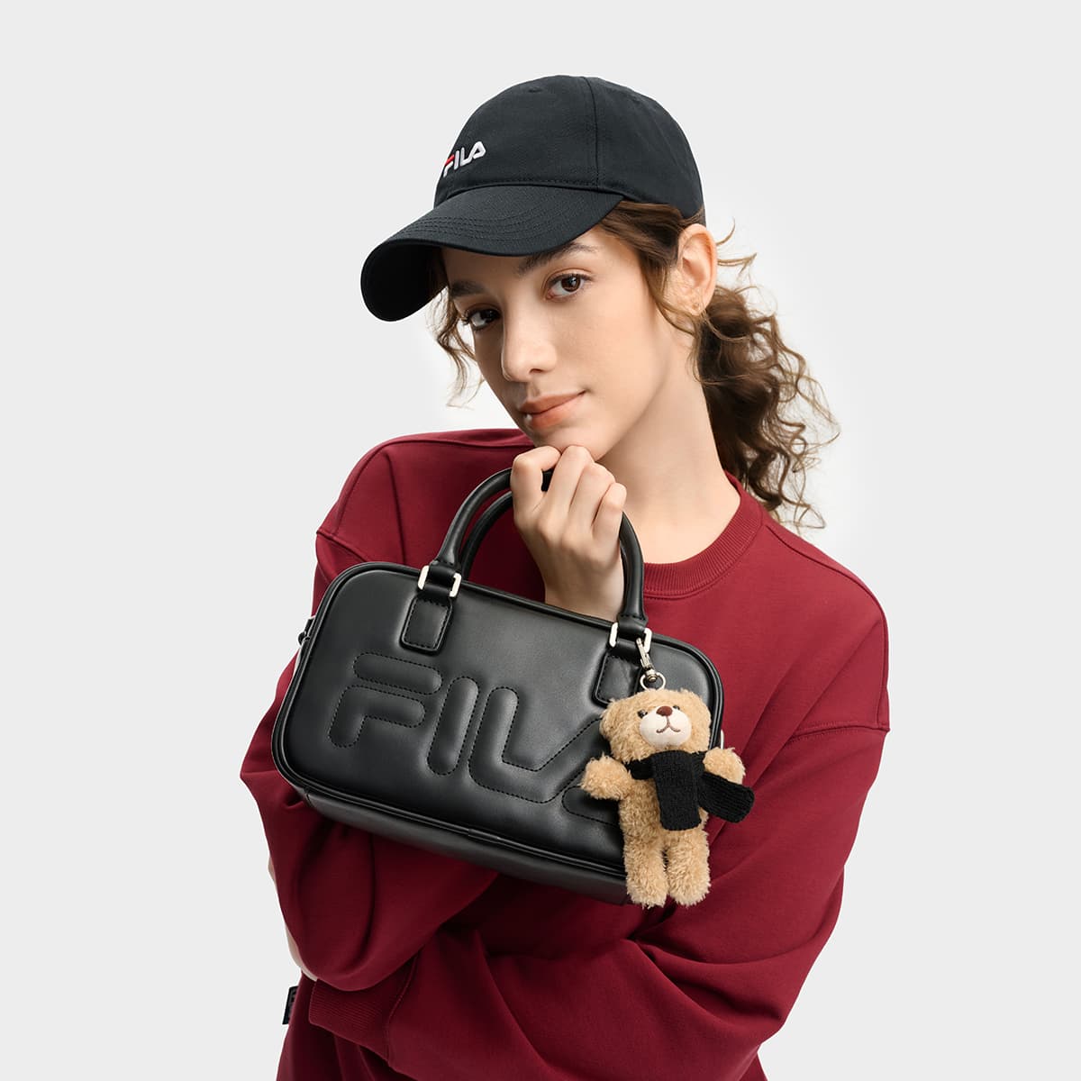 Сумка FILA ORIGINALE PU (полиуретан) Сумка Женская Глубокий Черный - изображение 4