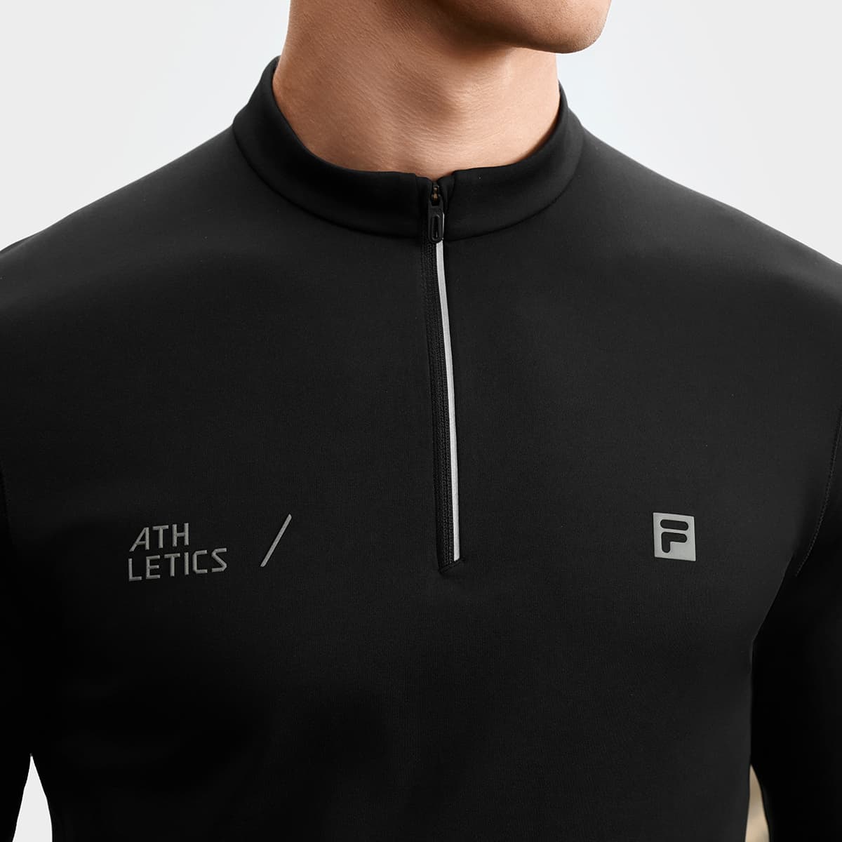 Футболка FILA Темно-черные Мужские T-рубашки - изображение 8