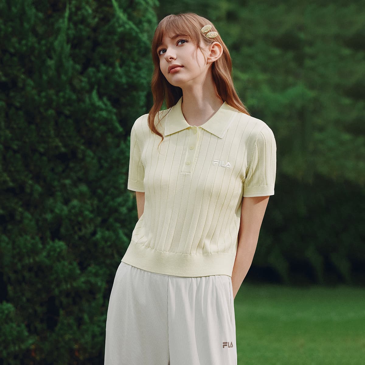 Кофта FILA ORIGINALE Трикотаж Женский Нефритовый - изображение 4