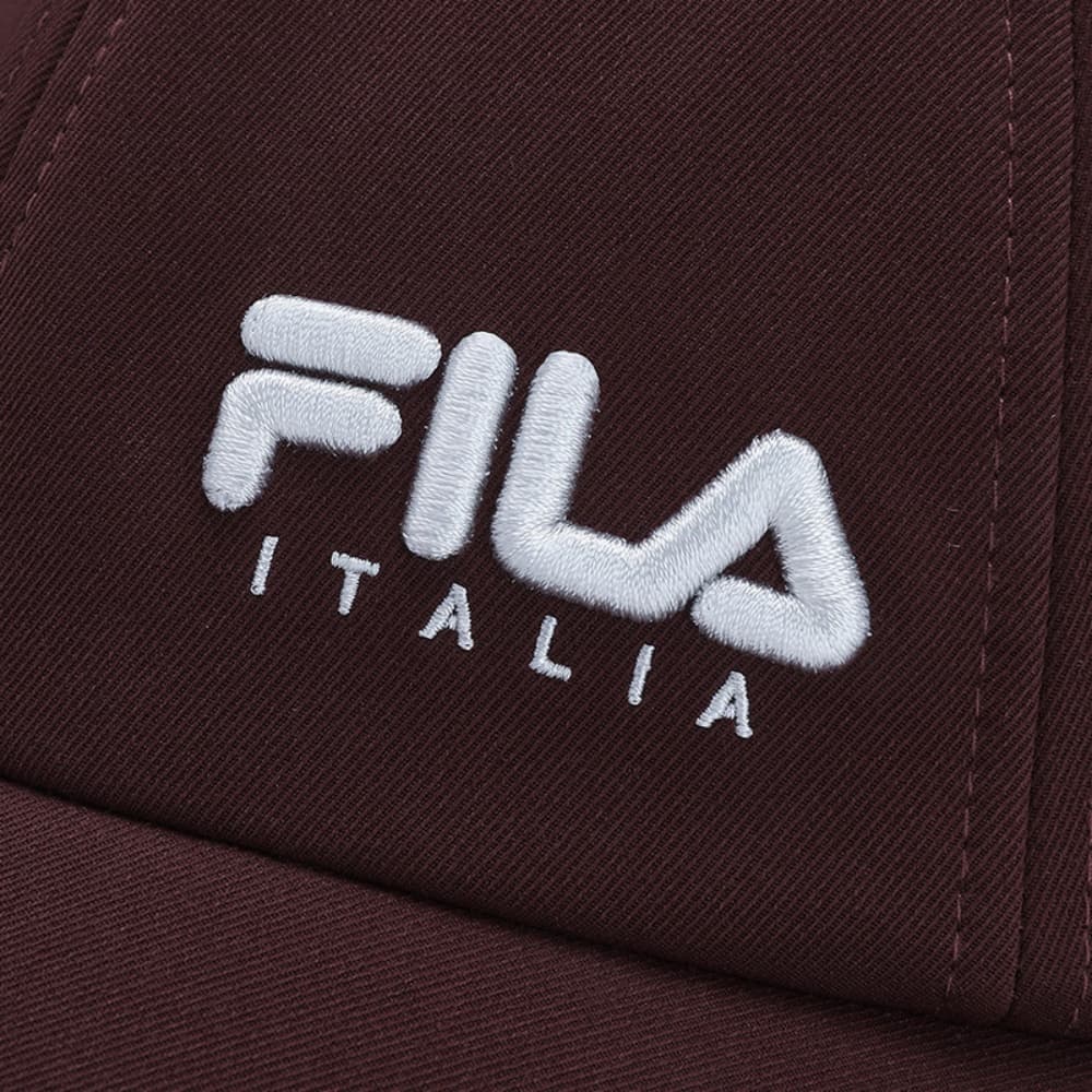 Кепка FILA Гольф Полиэстер Волокно Кепки Женские Глубокий Песочный Бургунди - изображение 6