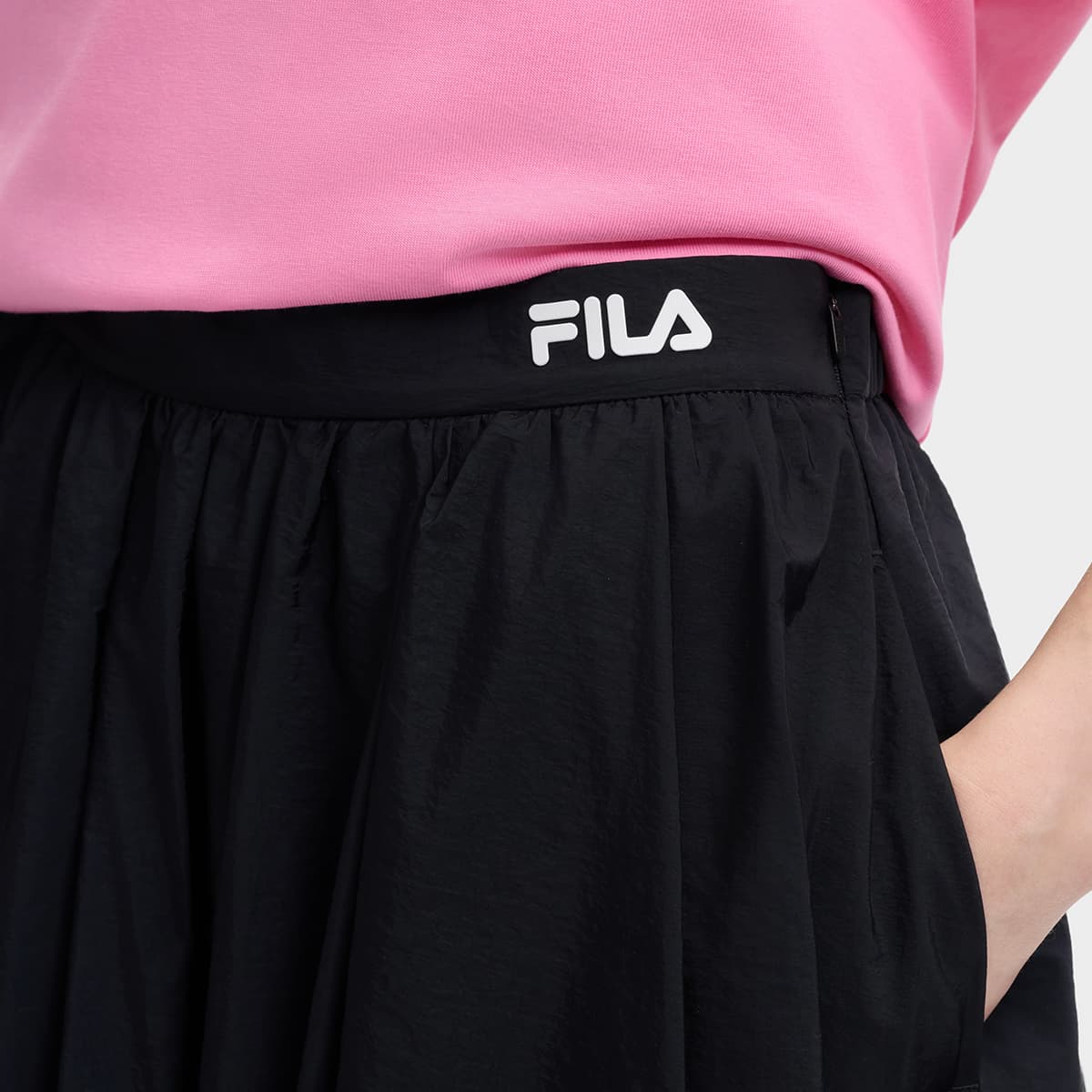 Юбка FILA ORIGINALE Повседневная длинная юбка женская глубокий черный - изображение 7