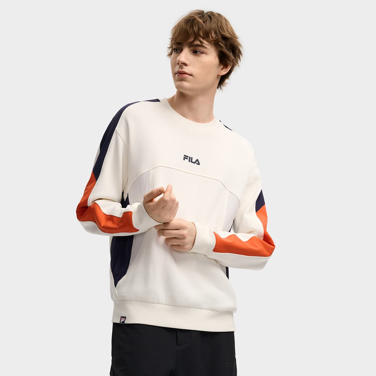 Худи FILA ORIGINALE Толстовка Мужская Облачный Белый - изображение 5