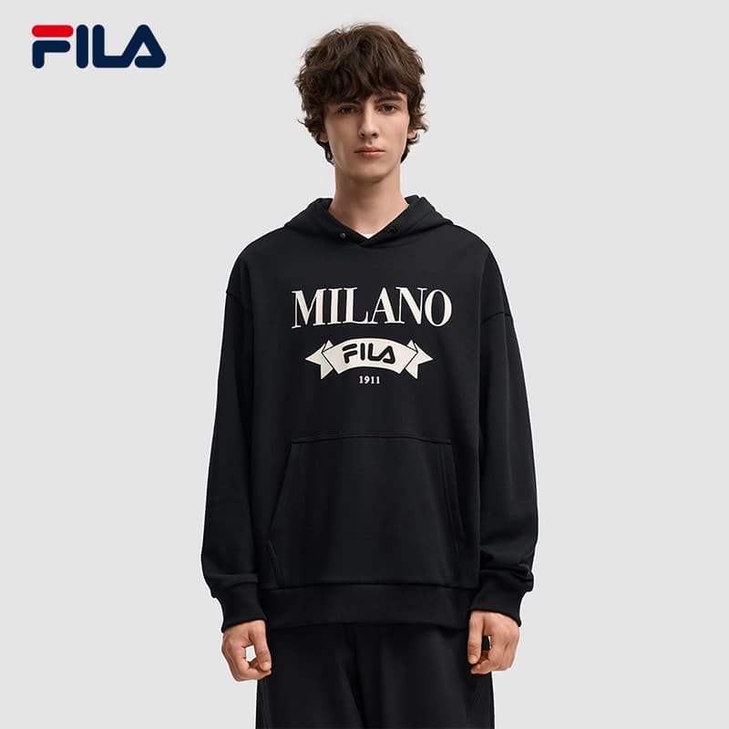 Худи FILA MILANO Толстовка Мужской Черный - изображение 3