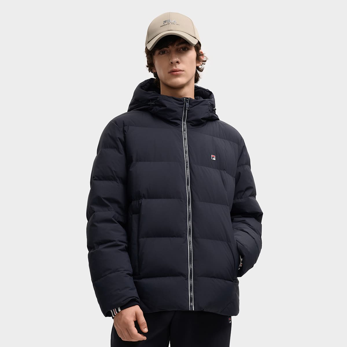 Зимняя куртка Fila Heritage Пуховик Мужской Легендарный синий - изображение 3