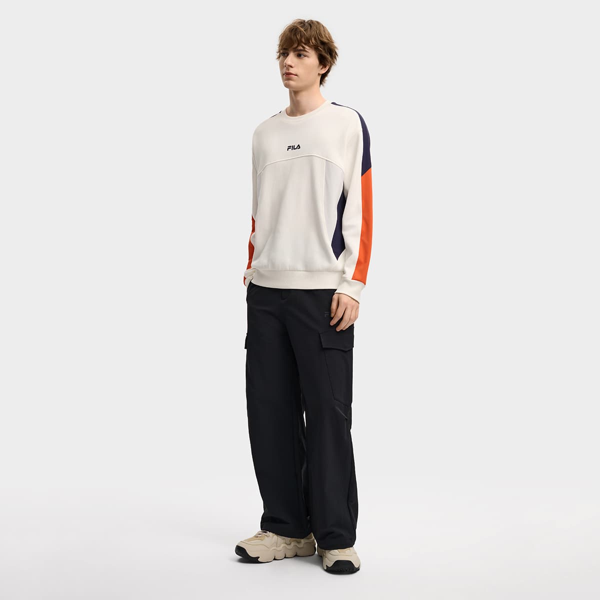 Худи FILA ORIGINALE Толстовка Мужская Облачный Белый - изображение 6