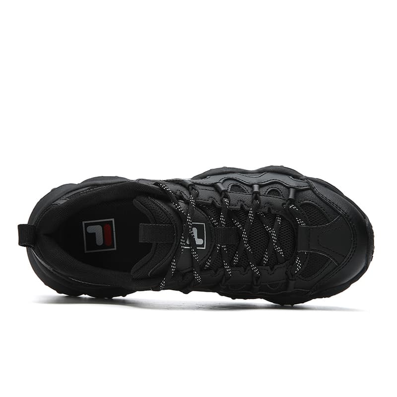 Кроссовки FILA FLUID 7 Высота Увеличивающие Низкие Кроссовки с Толстой Подошвой Женские Черные - изображение 6