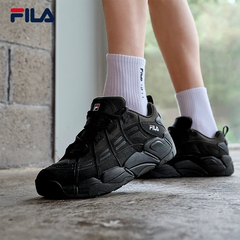 Кроссовки FILA Basket Массивные кроссовки Low Топ Черный мужской - изображение 7