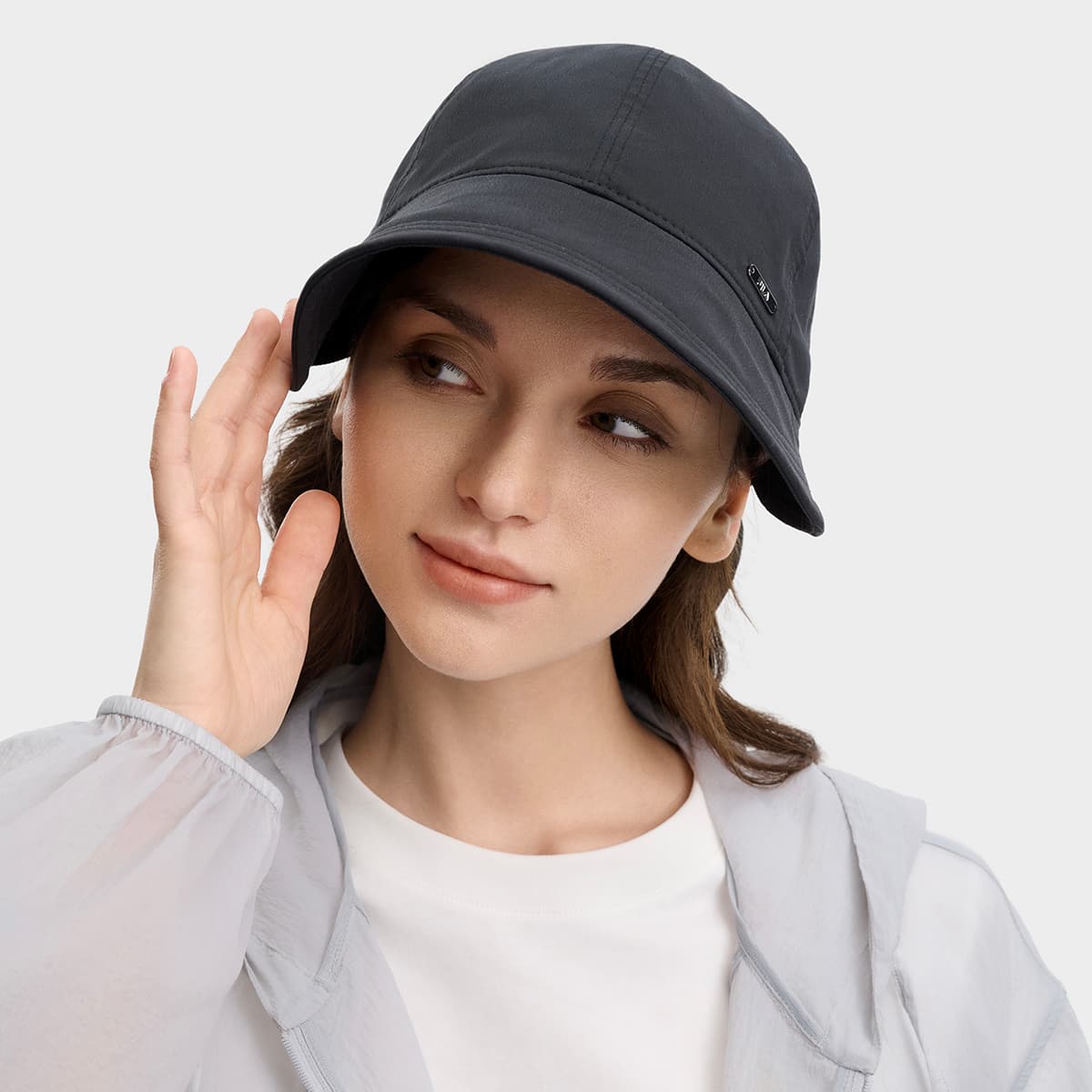 Панама FILA ORIGINALE Хлопок Нейлон Смесь Эластан Полиэстер Волокно Шляпа Ведро Женская - изображение 4
