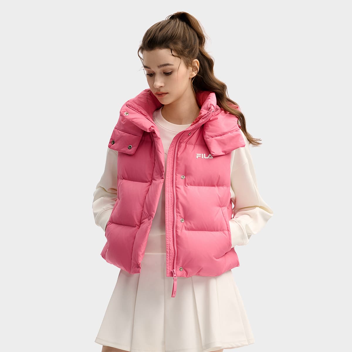 FILA ORIGINALE Пуховый жилет Женские Балетный розовый - изображение 5