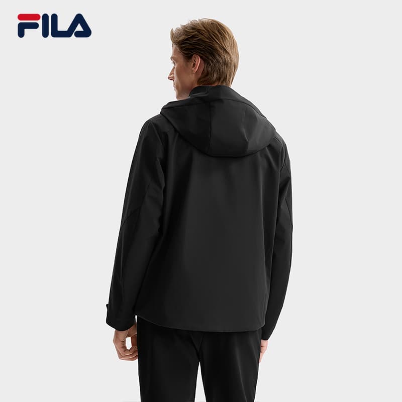 Куртка FILA Белый Глубокий Черный Мужские Куртки - изображение 4