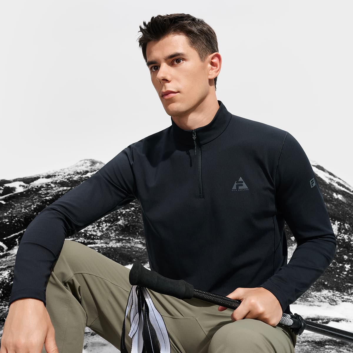 Футболка FILA Темно-черные Мужские T-рубашки - изображение 6