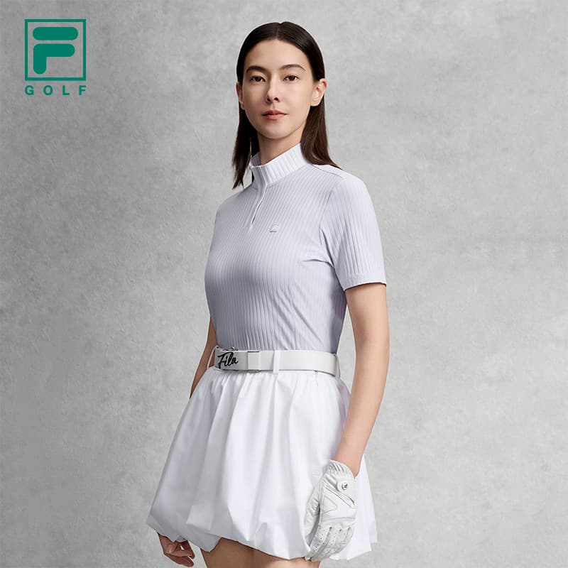 Футболка FILA Гольф T-Рубашка Женская Светло-Фиолетовая - изображение 4