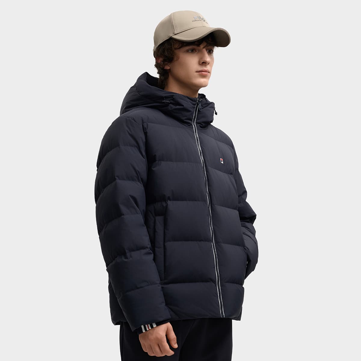 Зимняя куртка Fila Heritage Пуховик Мужской Легендарный синий - изображение 5