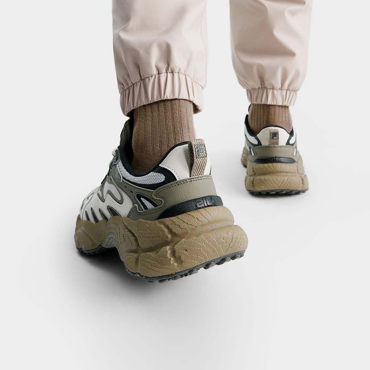 Кроссовки для бега FILA Fern Low Top Беговые кроссовки Мужские Серые - изображение 4