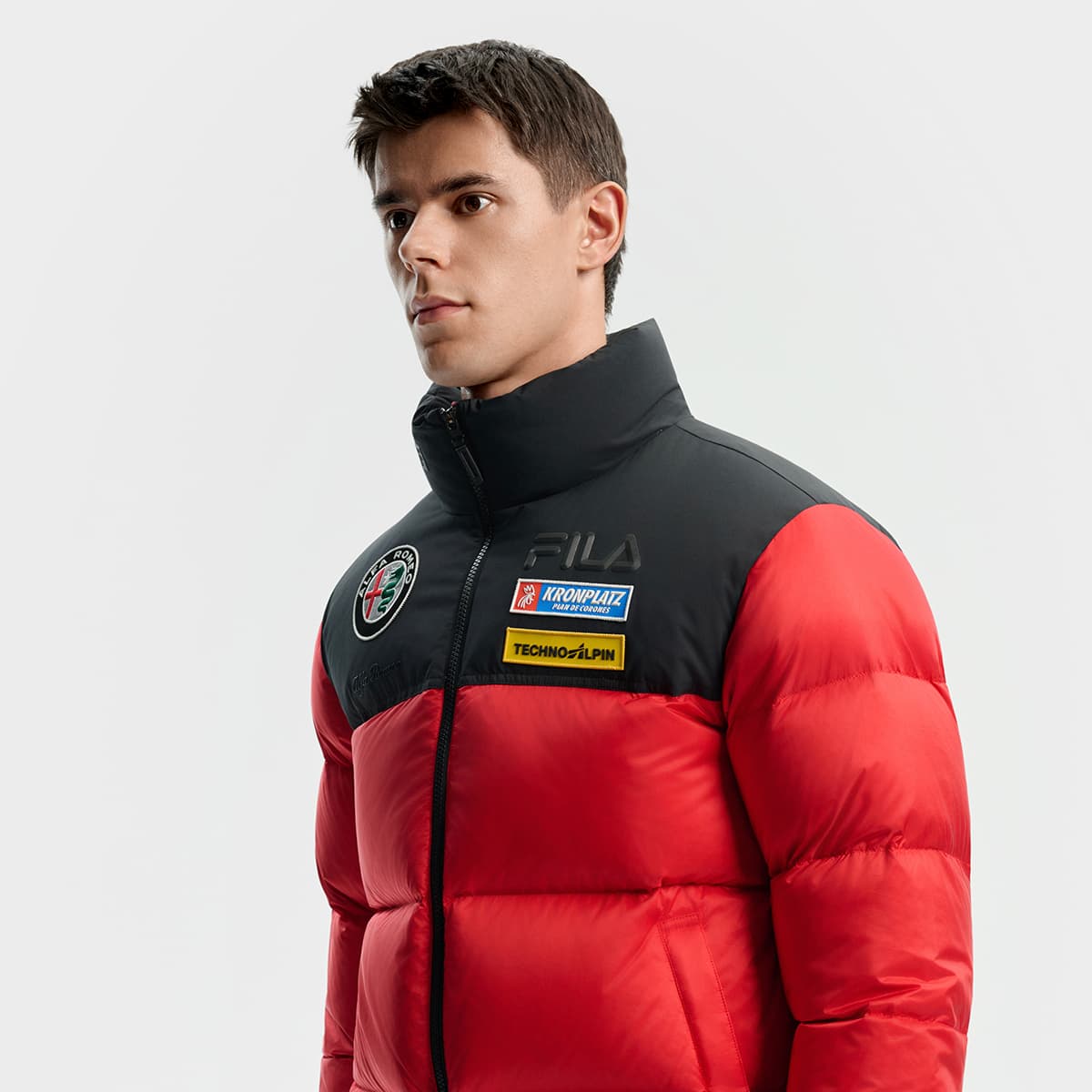 Зимняя куртка FILA SKI Пуховик Мужской Неоново-красный - изображение 8