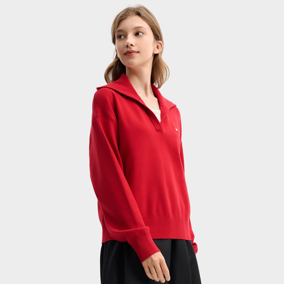 Кардиган FILA CNY Свитер Женские Красный ритм - изображение 5