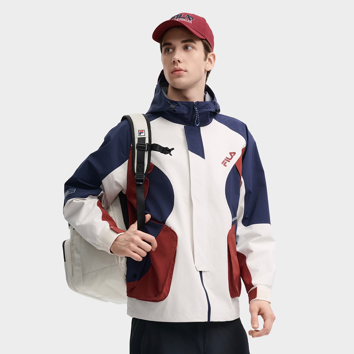 Куртка FILA ORIGINALE Куртка Мужская Терракотово-красная Коричневая - изображение 6