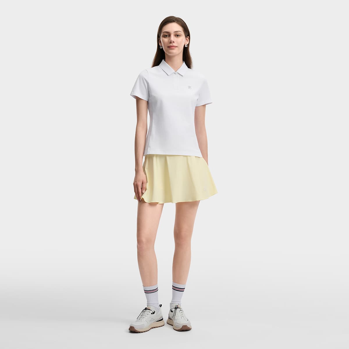 FILA Теннис Поло Женские Нефритовый Белый - изображение 7