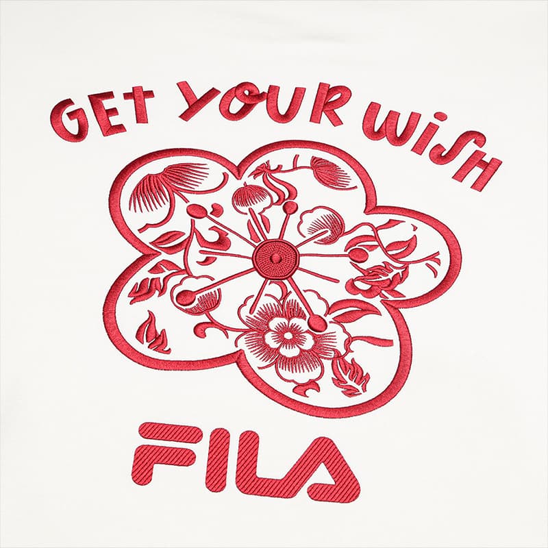 Худи FILA Dream Come True Window Lattice Паровой белый Унисекс Толстовки - изображение 6