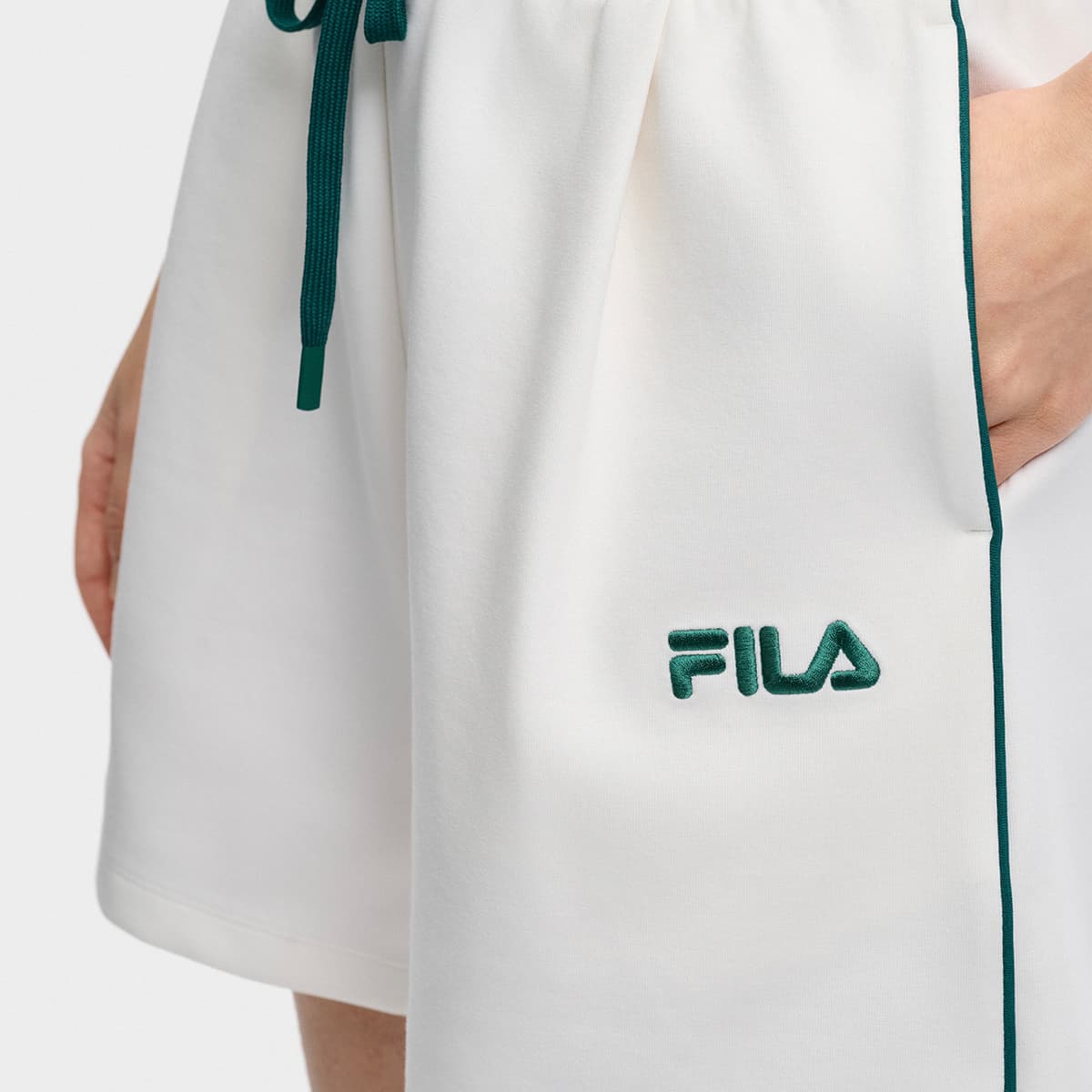 Шорты FILA ORIGINALE Повседневные шорты Женские Облачный белый - изображение 7