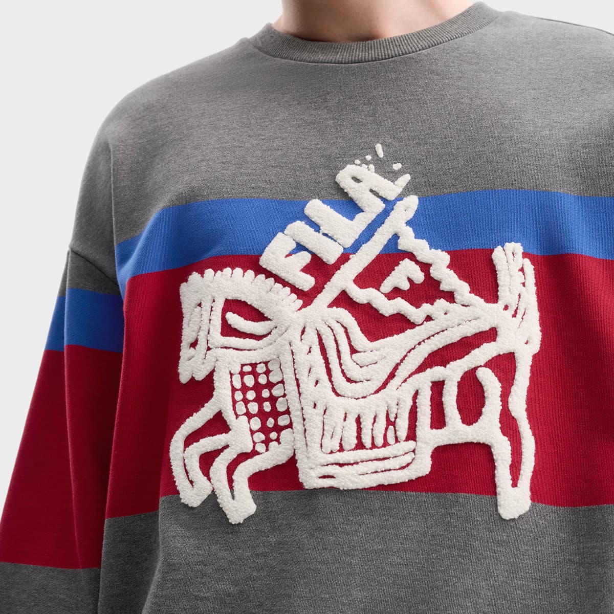 Худи FILA CNY Толстовка Унисекс Серый - изображение 7