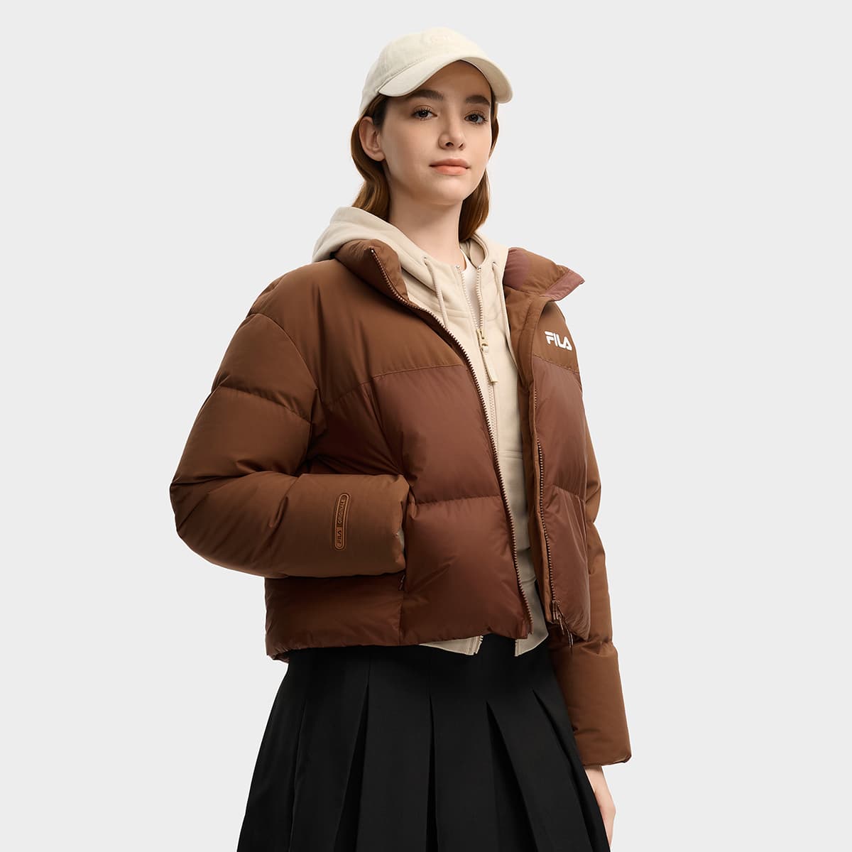 Пуховик FILA Пуховик Женские Мулан Коричневый - изображение 5