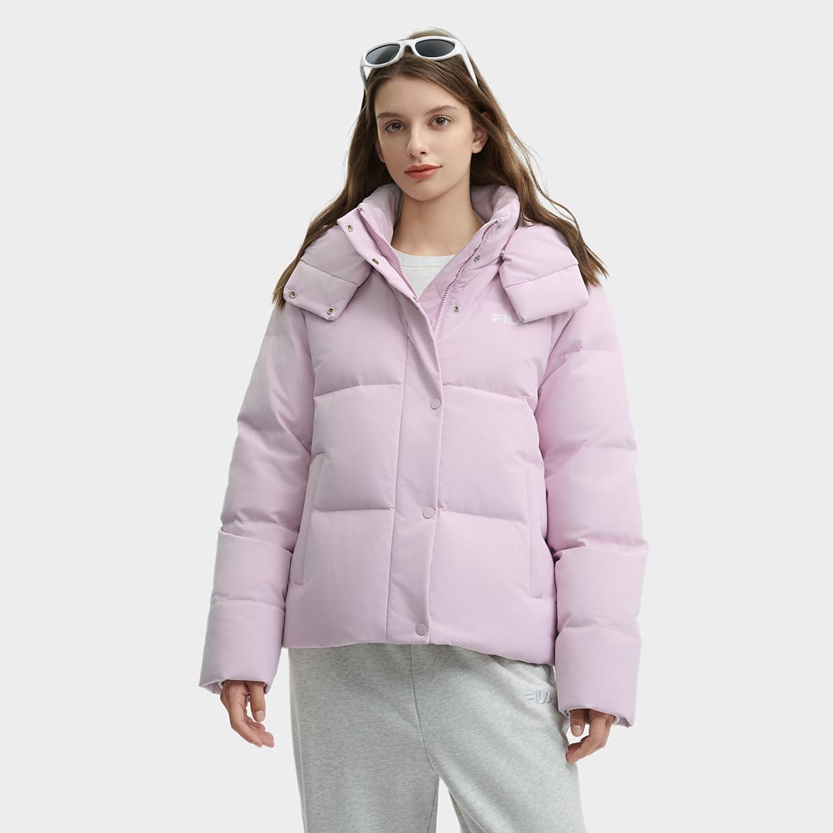 Пуховик FILA Пуховик Женский Темный Лотос Розовый - изображение 3