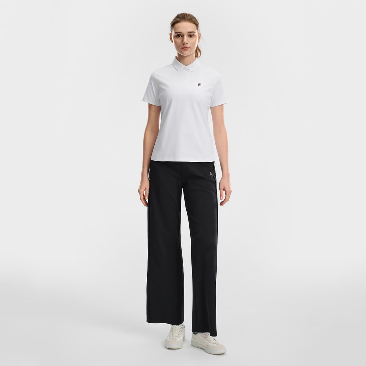 FILA Теннис Поло Женские Нефритовый Белый - изображение 6