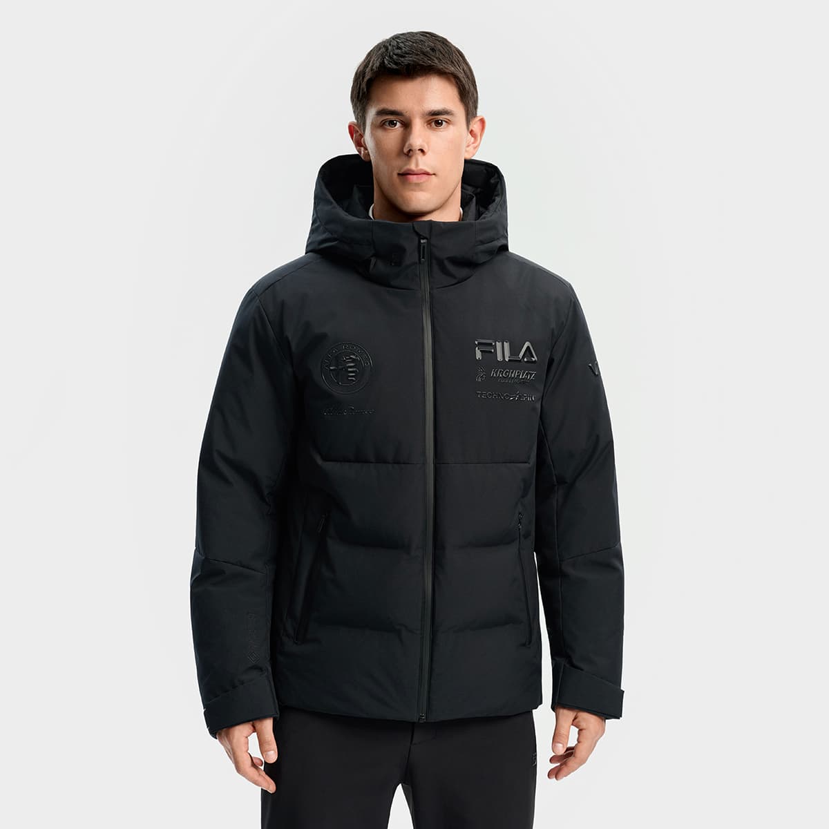 Зимняя куртка FILA SKI Пуховик Мужской Темно-черный - изображение 4