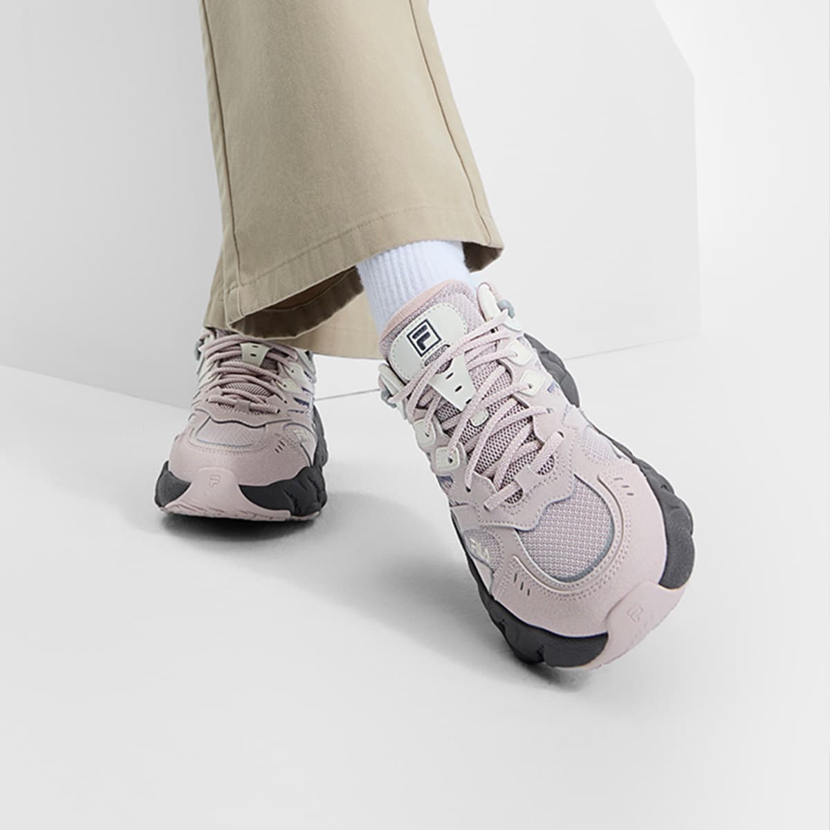 Кроссовки FILA Fern2 Low Топ Повседневная обувь Женская Розовая - изображение 5