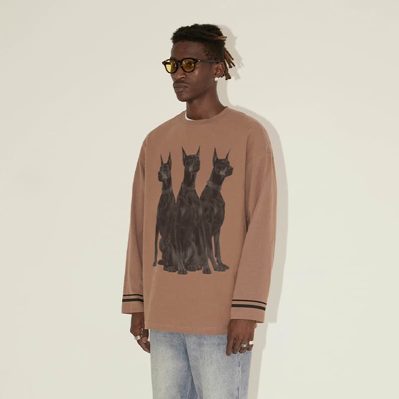 Кофта EMPTY REFERENCE Doberman Series Long Sleeve T-Shirt - изображение 4