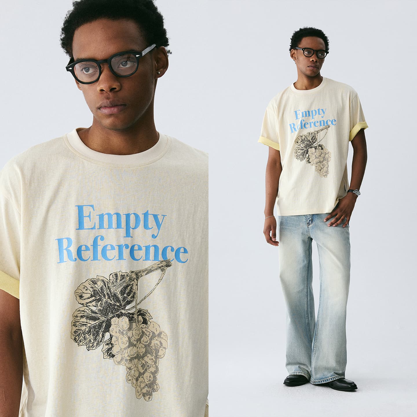 Футболка EMPTY REFERENCE Светло-абрикосовый Мужской Футболки - изображение 3