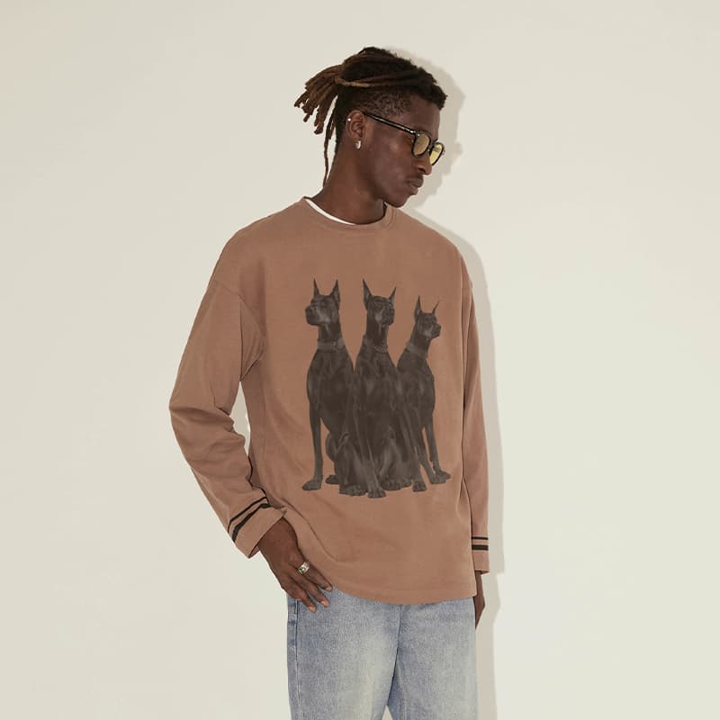 Кофта EMPTY REFERENCE Doberman Series Long Sleeve T-Shirt - изображение 5