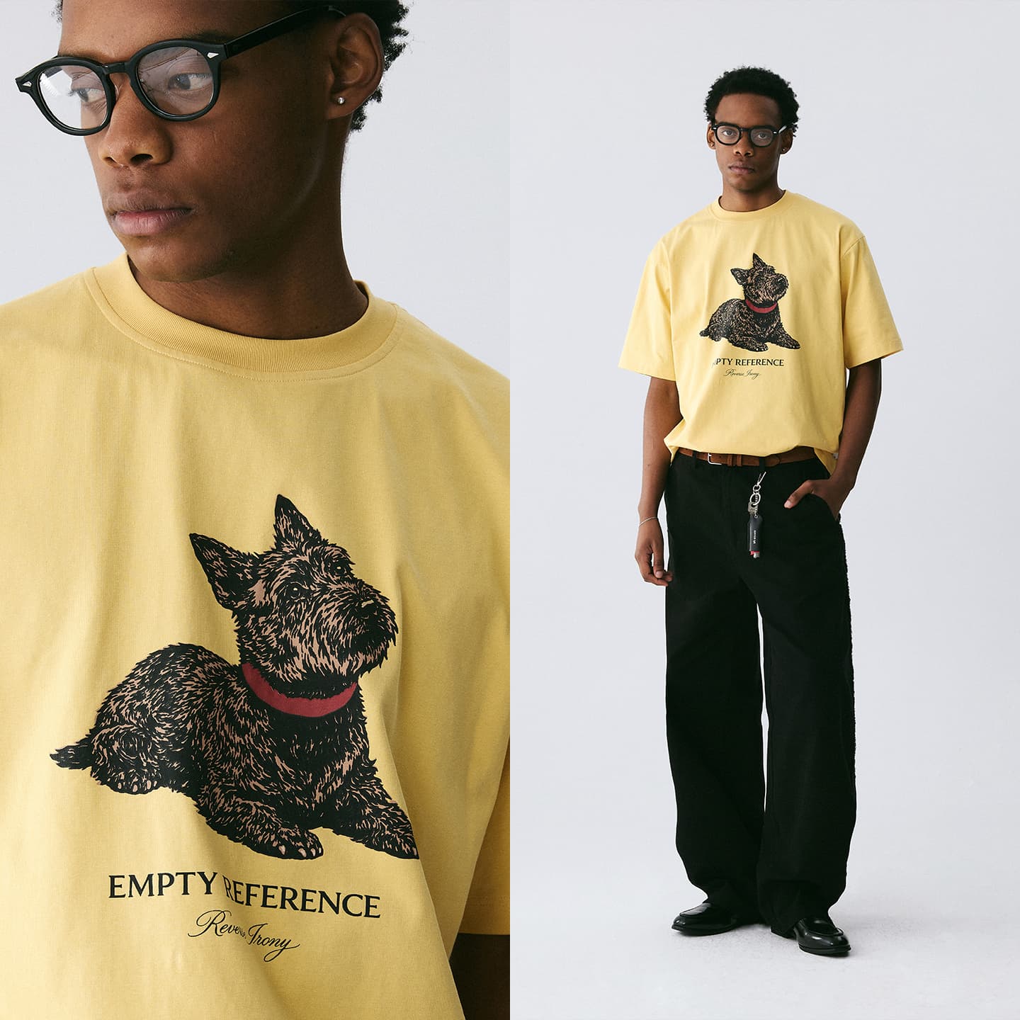 Футболка EMPTY REFERENCE Желтый Мужской Футболки - изображение 3