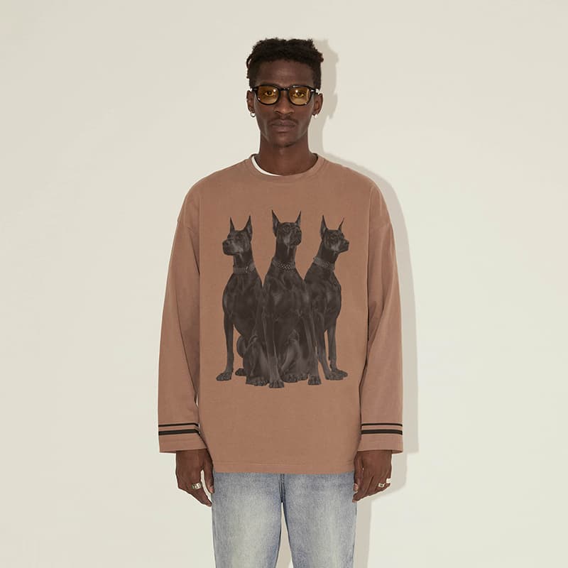 Кофта EMPTY REFERENCE Doberman Series Long Sleeve T-Shirt - изображение 3