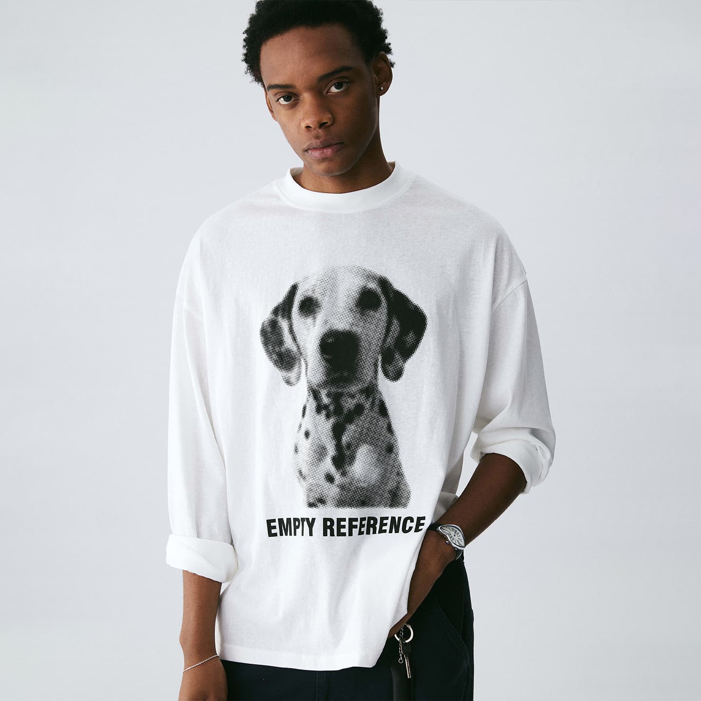 Футболка EMPTY REFERENCE Белый Унисекс T-рубашки - изображение 3